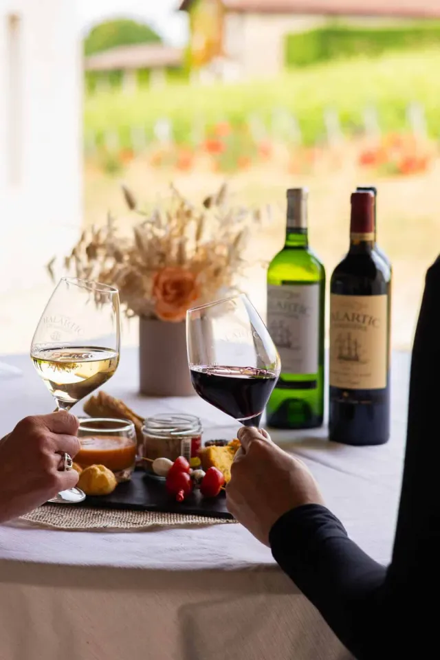 Château Malartic-Lagravière Break Gourmand vinsmagning 2 glas