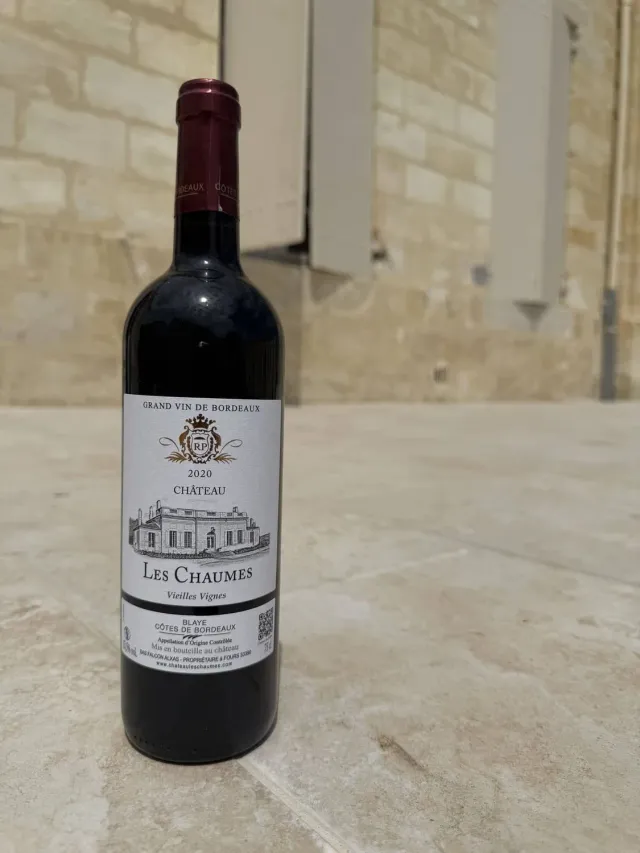 Domaine Les Chaumes Vieilles Vignes 2020 rødvin 75cl Merlot