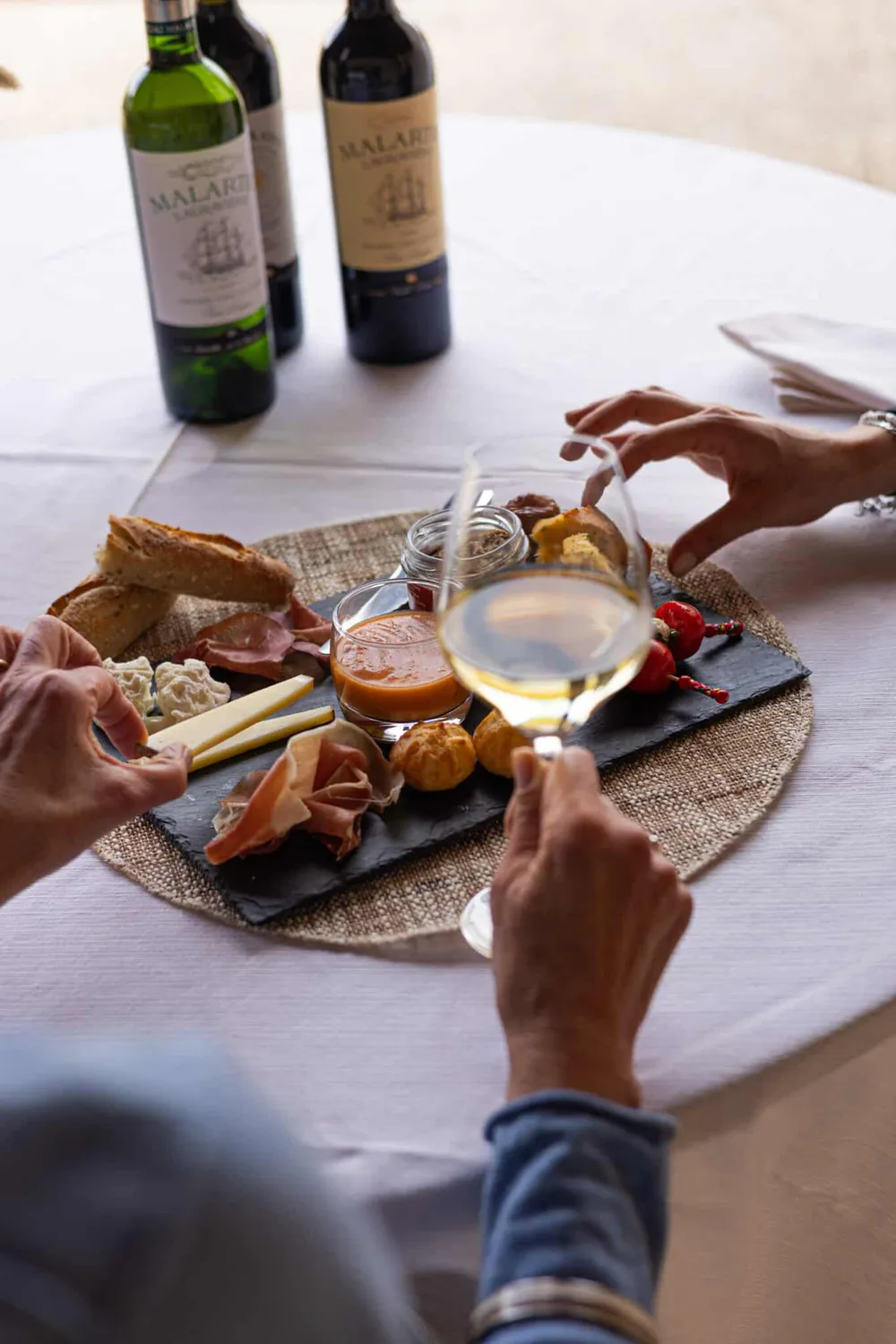 Château Malartic-Lagravière Break Gourmand vinsmagning 2 glas