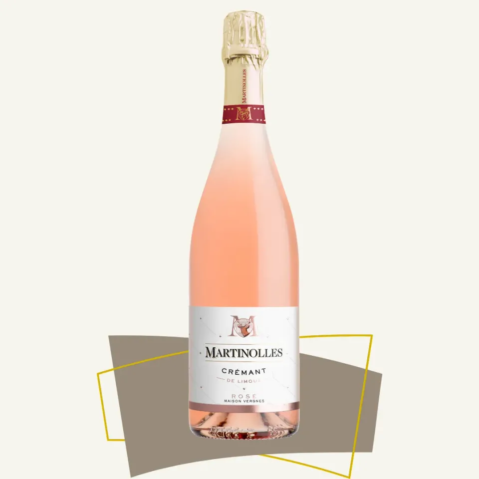 Château Martinolles Crémant Rosé mousserende 75 cl brut