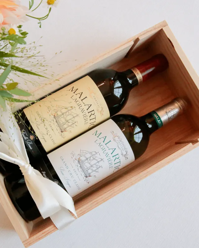 Château Malartic-Lagravière Mors og Fars Dag gavesæt vin