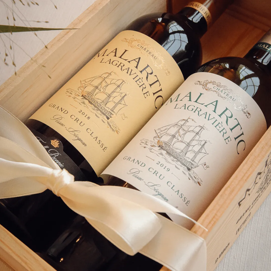 Château Malartic-Lagravière Mors og Fars Dag gavesæt vin