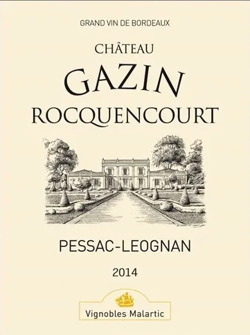 Château Gazin Rocquencourt 2014 rødvin 75 cl Bordeaux