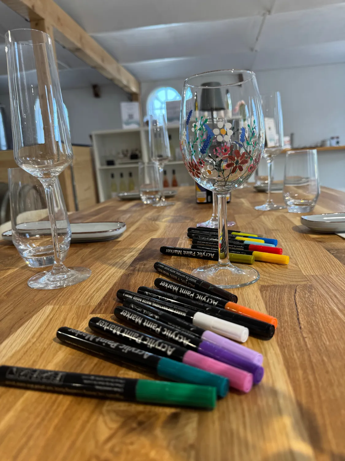 Fjord Wein kreativ aften vinglas smagning
