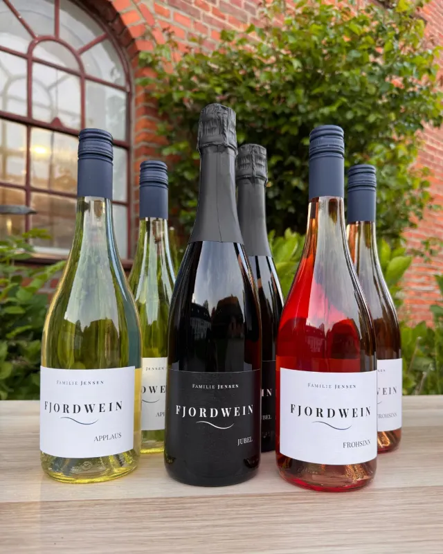 Fjord Wein Prickelnde Momente mousserende vin 6 flasker festkasse