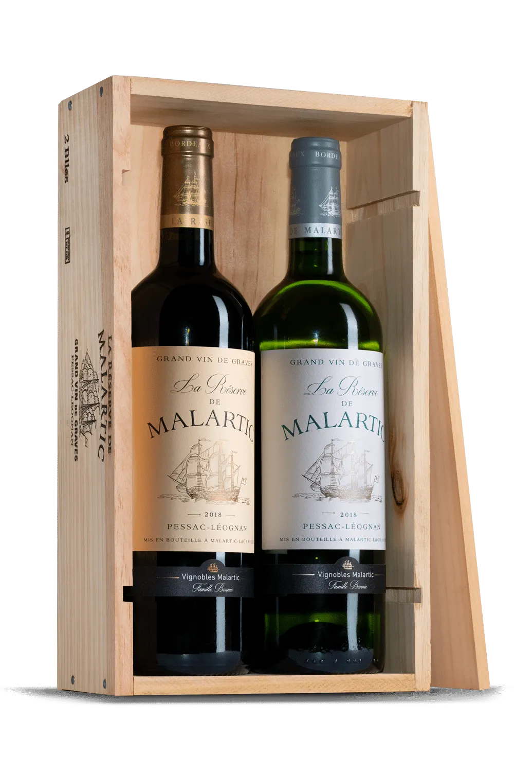 La Réserve de Malartic andenvin rødvin kasse bordeaux