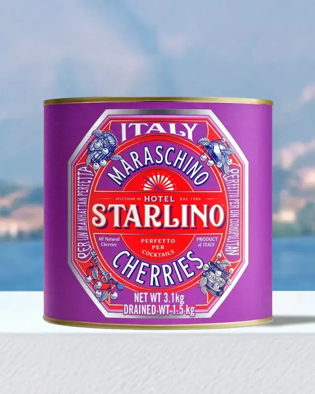 Hotel Starlino Maraschino cocktailkirsebær 3,1 kg stor
