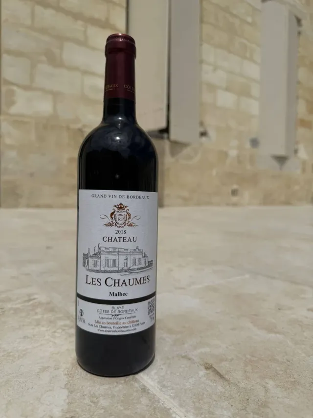 Domaine Les Chaumes Malbec 2018 rødvin 75cl 95% Malbec