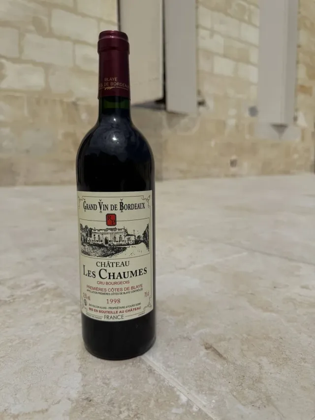 Domaine Les Chaumes 1998 rødvin 75cl cabernet